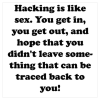 Hacking is like Sex